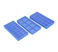 Generic Boîte de Rangement de Pièces, Organisateur de Compartiment Durable pour Perles de Boucles D'oreilles et Pièces de Montre, Compartiment en Plastique 8/18/24