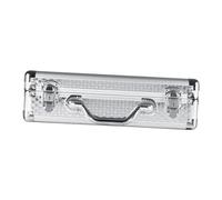 Generic Boîte de Rangement Multifonctionnelle En Alliage D'aluminium, étui de Transport, Boîte à Accessoires, avec Clé, M and Silver