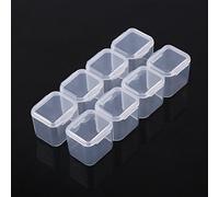 Generic Boîte de Rangement Transparente pour Tablette, Organisateur Réglable à 28 Fentes pour Pilules Bijoux Voyage Léger et Robuste