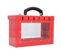 Generic Boîte de Verrouillage de Groupe de Verrouillage, Construction en Acier et Acrylique Durable, Offre une Gestion Sûre des Verrouillages pour des Multitudes, Conception Portable pour un Usage