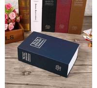 Generic Boîte de Verrouillage de sécurité Déguisée, Coffre-fort de Dictionnaire Portable pour Stocker des Bijoux en Espèces à la Maison et au Bureau, Matériaux écologiques (mot de passe bleu)