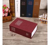 Generic Boîte de Verrouillage de sécurité Déguisée, Coffre-fort de Dictionnaire Portable pour Stocker des Bijoux en Espèces à la Maison et au Bureau, Matériaux écologiques (mot de passe rouge)