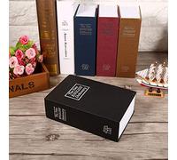 Generic Boîte de Verrouillage de sécurité Déguisée, Coffre-fort de Dictionnaire Portable pour Stocker des Bijoux en Espèces à la Maison et au Bureau, Matériaux écologiques (mot de passe noir)