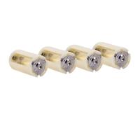Generic Boîtier de Convertisseur de Support de Batterie pour Piles AA à D, Compact et Durable, 4 Pièces, pour Projets de Bricolage et Alimentation de Secours, Blanc