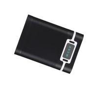 Generic Boîtier de Coque de Banque d'alimentation DIY 5600 MAh avec écran LCD pour, Chargeur Léger, Noir/Blanc (9500)