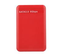 Generic Boîtier de Disque Dur Mobile Haute Vitesse 6Gbps 2.5 "USB3.0 avec Indicateurs LED Plug and Play à Chaud pour Les Besoins de Stockage Portables en Aluminium (Rouge)