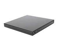 Generic Boîtier de Disque Dur pour Lecteurs Optiques 9,5 Mm, Boîtier de Lecteur Externe DVD Mince et Portable pour Ordinateurs, Matériau Noir, Complet avec Cordon d'alimentation et Ligne de Données