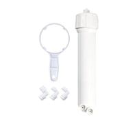 Generic Boîtier de Membrane RO Logement D'Osmose Inverse Kit de Remplacement Pièces de Filtre à Eau avec Clé de Serrage et Raccords Rapides Inclus Adapté Pou, 1812