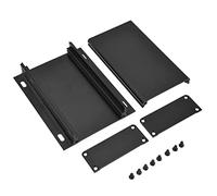 Generic Boîtier électrique en Alliage d'aluminium, 25x84x110mm, pour Circuits Imprimés, Amplificateurs de Puissance, équipement Industriel, Surface Sablée Noir Mat