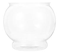 Generic Bol d'aquarium en plastique transparent incassable pour décoration d'intérieur pour bureau, bibliothèque, 15 x 15 x 13 cm