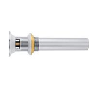 Generic Bonde Escamotable G1-1/4" avec Trop-plein, Structure en Laiton de Haute qualité, Fonctionnement Fluide par Bouton-poussoir pour Lavabo de Salle de Bain, Chrome argenté (#1)