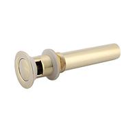 Generic Bonde Escamotable G1-1/4" avec Trop-plein, Structure en Laiton de Haute qualité, Fonctionnement Fluide par Bouton-poussoir pour Lavabo de Salle de Bain, Chrome argenté (#2)