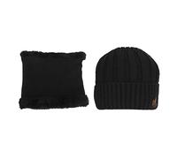 Generic Bonnet Chauffant électrique en Tricot, Contrôle Confortable de la Température, Ski d'hiver, Snowboard, Motoneige, Pelletage de Neige pour Hommes et Femmes, 1 X Chapeau Chauffant, 1 X Bavoir