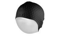 Generic Bonnet de Bain en Silicone à la Mode, Imperméable, pour Femmes et Hommes, Bonnet de Bain Flexible pour Protéger Les Cheveux du Désinfectant dans la Piscine, Bleu Clair/Violet Clair, 1 Paquet