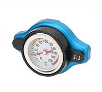 Generic Bouchon de Radiateur Thermostatique en Alliage D'aluminium de Haute Précision avec Jauge de Température pour la sécurité du Réservoir D'eau, Couvercle de Radiateur Thermique Universel, ABS +