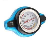 Generic Bouchon de Radiateur Thermostatique en Alliage D'aluminium de Haute Précision avec Jauge de Température pour la sécurité du Réservoir D'eau, Couvercle de Radiateur Thermique Universel, ABS +