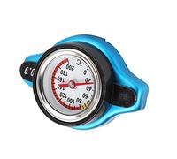 Generic Bouchon de Radiateur Thermostatique en Alliage D'aluminium de Haute Précision avec Jauge de Température pour la sécurité du Réservoir D'eau, Couvercle de Radiateur Thermique Universel, ABS +