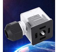 Generic Bouchon Transparent étanche à la Poussière IP67, avec Vis Légère, Vis Centrale à Sertir 0,4 Nm, 5 Pièces pour Bobine D'électrovanne DC24V DC12v (12V)