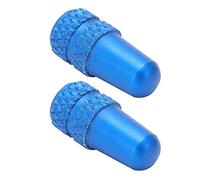 Generic Bouchons de Valve Presta, Couvercles Anti-poussière Durables en Alliage D'aluminium pour Pneus de Vélo, 2 Pièces Bouchons de Valve Presta pour Pneus de Vélo (Bleu Clair)