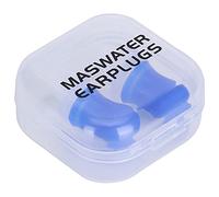 Generic Bouchons d'oreille en Silicone pour la Natation et la Réduction du Bruit Bouchons d'oreilles Réutilisables pour Dormir, Voler, Spa, Ajustement Doux et Confortable avec étui de Voyage (Bleu