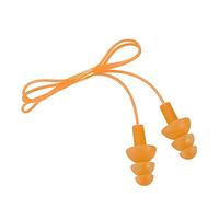 Generic Bouchons D'oreilles étanches en Silicone Souple, Protège-oreilles Filaire, Prévention du Bruit pour la Natation, Adultes, 10g, Noir (ORANGE)