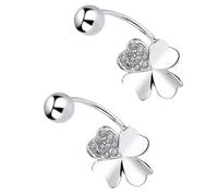 Generic Boucles D'oreilles à Tige en Forme de Feuille pour Femmes, élégantes Boucles D'oreilles en Argent Sterling S925 pour les Fêtes