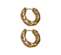 Generic Boucles d'oreilles créoles élégantes - Doré/argenté - Pour plus de confort et de confort, SizeApprox,1.7x0.4cm/0.66x0.15inches, Métal