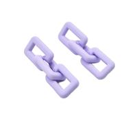 Generic Boucles D'oreilles Pendantes élégantes pour Dames, Boucles D'oreilles Hypoallergéniques en Argent pour Femmes, Hommes, Couples, Accessoires Parfaits pour les Fêtes, le Shopping, les (PURPLE)