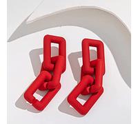 Generic Boucles D'oreilles Pendantes Françaises élégantes avec Chaîne Colorée pour Femme - Boucles D'oreilles Hypoallergéniques pour Femme, Accessoires Parfaits pour Fête, Rendez-vous - Argent - 2