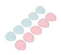 Generic Bouffée de Poudre pour Fond de Teint Liquide, Douce pour la Peau, éponge de Maquillage Délicate pour Correcteur, Houppette de Maquillage Portable Rose Bleu pour Usage Domestique et Voyage, 10