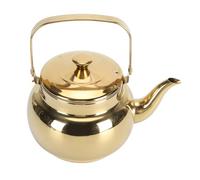 Generic Bouilloire à thé Dorée en Acier Inoxydable, avec Infuseur pour un Chauffage Rapide, Adaptée à la Maison, au Restaurant et à L'hôtel (1,5L Brillant)