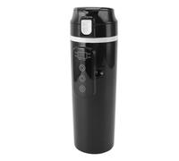 Generic Bouilloire de Voiture Chaudière à Eau Portable Bouilloire électrique Chauffage Tasse 500 Ml étanche Noir pour Travail école Voyage Acier Inoxydable