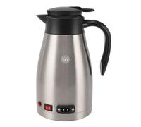 Generic Bouilloire de Voiture de 1300 Ml, Chaudière à Eau électrique Portable, Théière Chauffante de Voyage en Acier Inoxydable 304 avec Système de Décompression, Idéale pour les Camions, Camions,