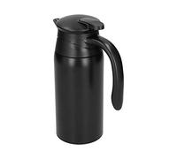 Generic Bouilloire électrique, Petite Bouilloire électrique avec Base et Poignée Confortable 800 Ml Théière Grande capacité Chauffage d'eau d'isolation Portable (12v / 24v Mi Yi Grossé noir avec