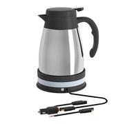 Generic Bouilloire électrique pour Voiture, Théière Portable En Acier Inoxydable avec Arrêt Automatique, Facile à Nettoyer, Anti-accidents pour Les Conducteur, Argent