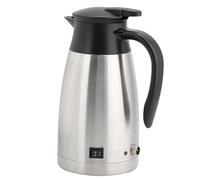 Generic Bouilloire électrique Universelle 12V 24V, Pot pour Voiture, Bouilloire à Eau Portable en Acier Inoxydable de 1000ml, Taille de Voyage