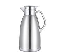 Generic Bouilloire Portable Isotherme En Acier Inoxydable, Type Carafe sous Vide, 2,3 L, Idéale pour Le Bureau, Les Cafés, Le Thé, et Plus Encore, Argenté