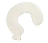 Generic Bouillotte en Forme de U, Sac D'eau Chaude en Caoutchouc Souple avec Housse en Tricot Amovible, pour les Nuits Froides et Oreiller de Voyage (Beige)