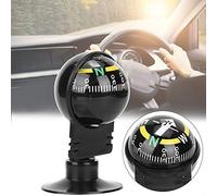 Generic Boule de Guidage de Boussole de Voiture Portable ABS, Outil de Navigation Léger 2 Pièces pour Le Camping et la Randonnée, Taille Compacte 40g