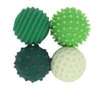 Generic Boules Sensorielles, Boules de Silicone Innovantes 4pcs pour le Voyage (GREEN)