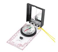 Generic Boussole Multifonctionnelle avec Loupe et Corde, Dispositif de Navigation Extérieur Durable pour Alpinisme, Camping, Randonnée, Plastique ABS 4,68 X 2,55 Pouces