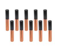 Generic Bouteille de Récipient à la Crème de Cils, 10pcs Tube de Mascara en or Rose Noir Ultra Fine Tête de Brosse Bricolage Compact avec Bague