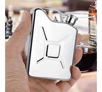 Generic Bouteille de Vin de Hanche en Acier Inoxydable Exquise, Bouteille de Poche D'alcool Portable de 5 Oz pour les Festivals de Musique, Design Léger et à la Mode, 3,8 * 2,7 * 1 Po