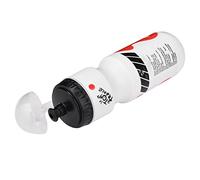 Generic Bouteille d'eau de Sport Durable de 650 ML avec Support de Cage de Vélo, Bouteille en Polyéthylène Rouge Anti-Fuite Parfaite pour Les Amateurs de Cyclisme (White)