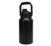 Generic Bouteille D'eau Isolée en Acier Inoxydable de qualité Supérieure, Tasse Thermique de 3L pour les Entraînements en Intérieur et les Excursions en Plein Air, Antirouille et Robuste (BLACK)
