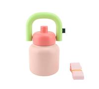 Generic Bouteille D'eau Isotherme en Acier Inoxydable Anti-fuite avec Poignée et Sangle 1000 Ml pour Diverses Occasions (PINK)