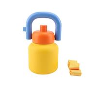 Generic Bouteille D'eau Isotherme en Acier Inoxydable Anti-fuite avec Poignée et Sangle 1000 Ml pour Diverses Occasions (YELLOW)