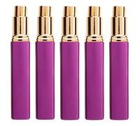 Generic Bouteilles de Parfum de Voyage, Atomiseur de Parfum en Verre en Aluminium galvanisé 5pcs pour le Camping (PURPLE)