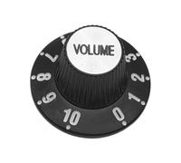 Generic Bouton de Commande de Guitare électrique, Capuchon de Potentiomètre, Remplacement Direct pour Accessoires de Basse Noire, Volume