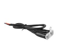 Generic Bouton de Commande de Projecteur LED de Commutateur de Guidon de Moto en Acier Inoxydable Poli 12 V, Interrupteur Long adapté au Cordon, Conception étanche, adapté à la Modification de (2 *